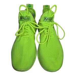 Neon green sneakers